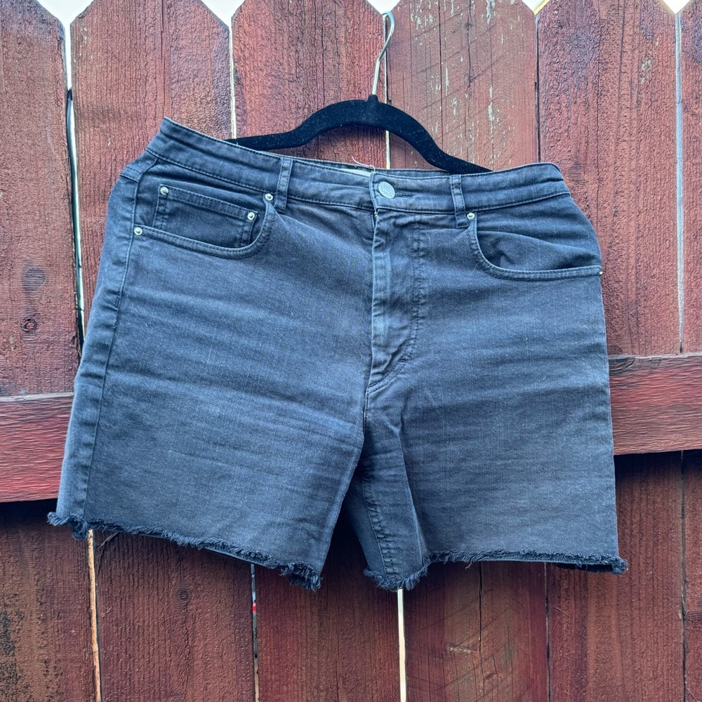 Faded Black Denim Isabel Marant Etolie Shorts
